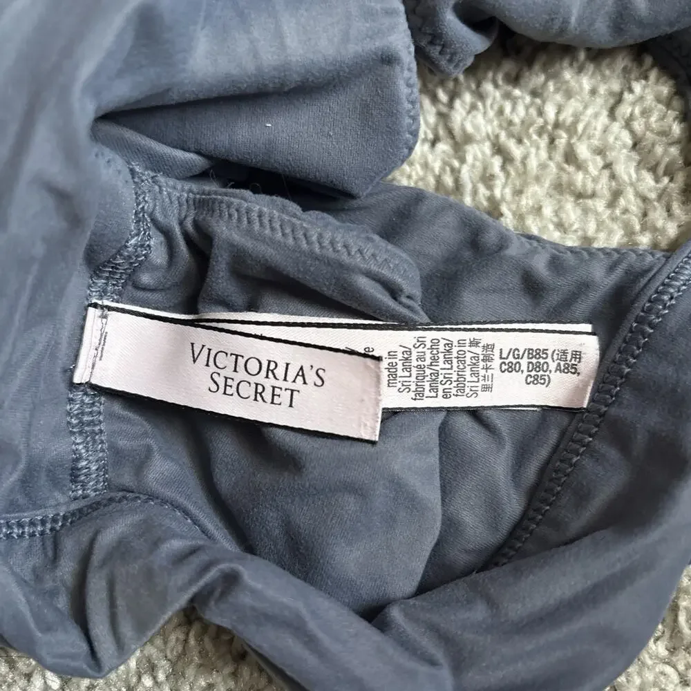 Victoria's Secret Grey Unlined Sports Bra Size Large